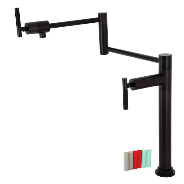 Deck Mount Pot Filler, Oil Rubbed Bronze